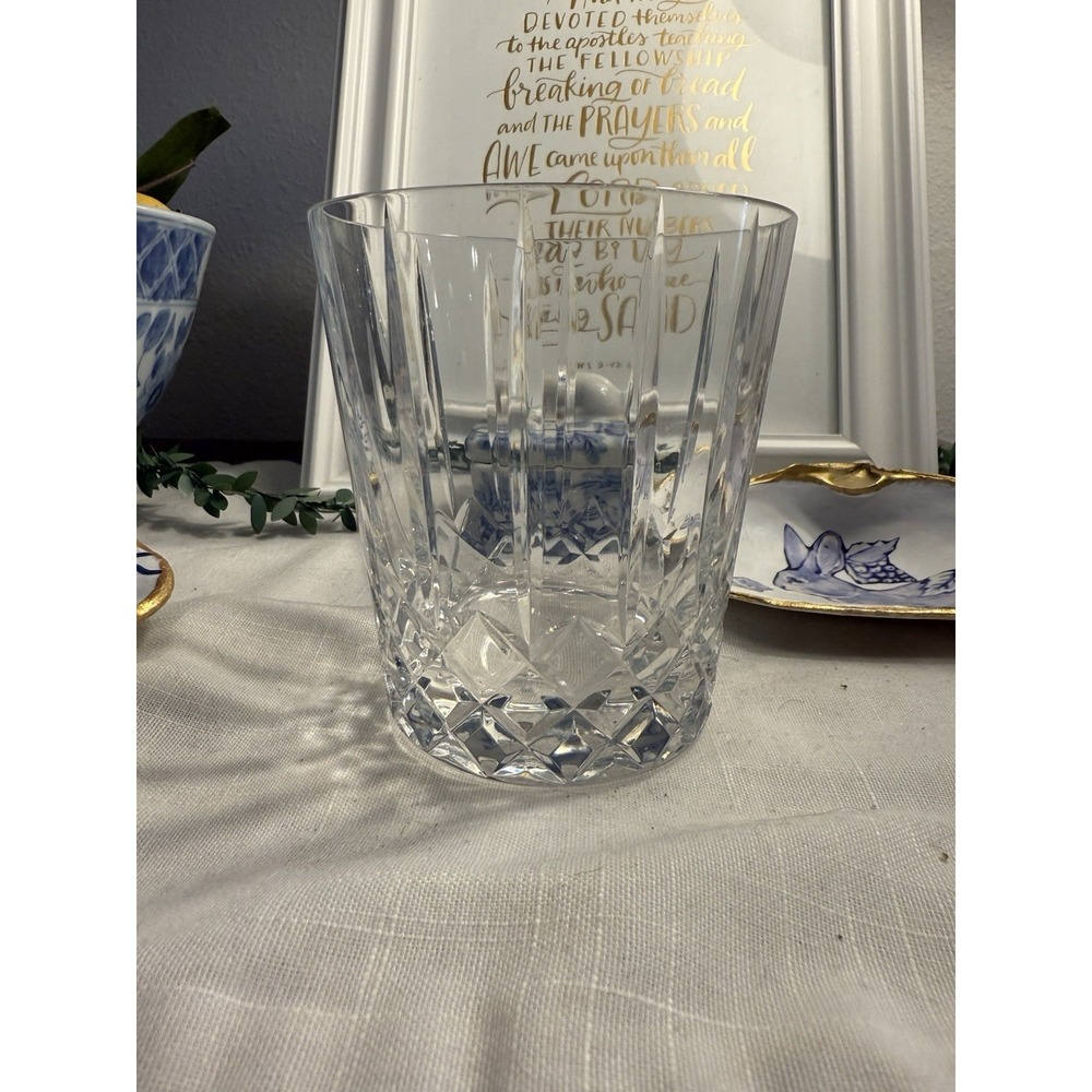 Wedgwood Cut Crystal Glass Double Old Fashioned /Whiskey WEST GERMAY 3 7/8‎